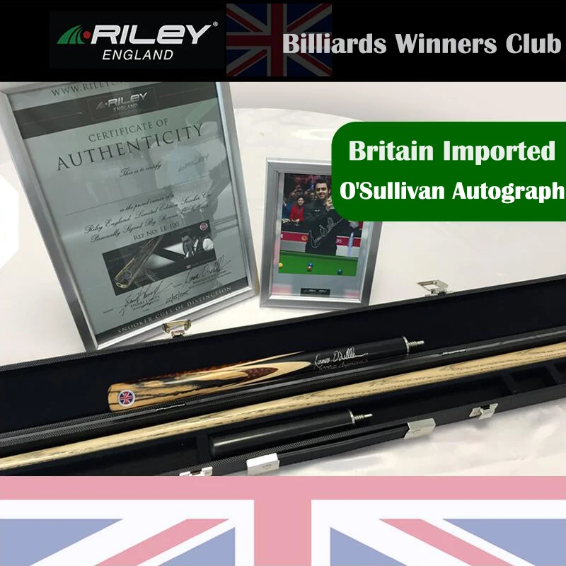 

Riley LE-100 Ronnie O'Sullivan Signature Autograph Snooker Cue Billiard Stick Kit with Case with Extension High-end 9.5mm-10.5mm