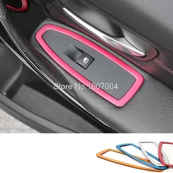 Car window glass lifter decoration Stainless Steel stickers Fit For 2013-2015 BMW 3 Series F30 320li GT