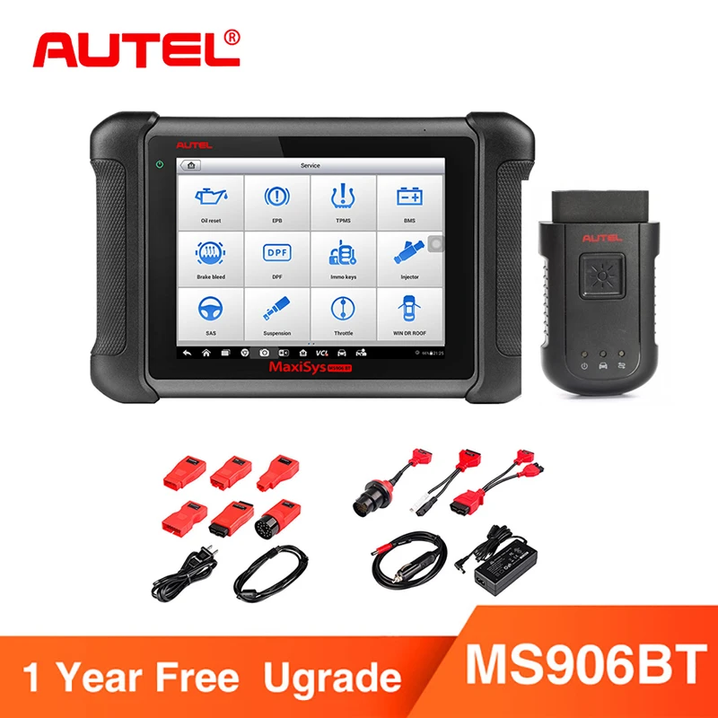 

Autel MaxiSys MS906BT Full System OBD2 Scanner Car Diagnostic Tool Key Programmer Auto Tool ECU Coding Better Than Launch X431
