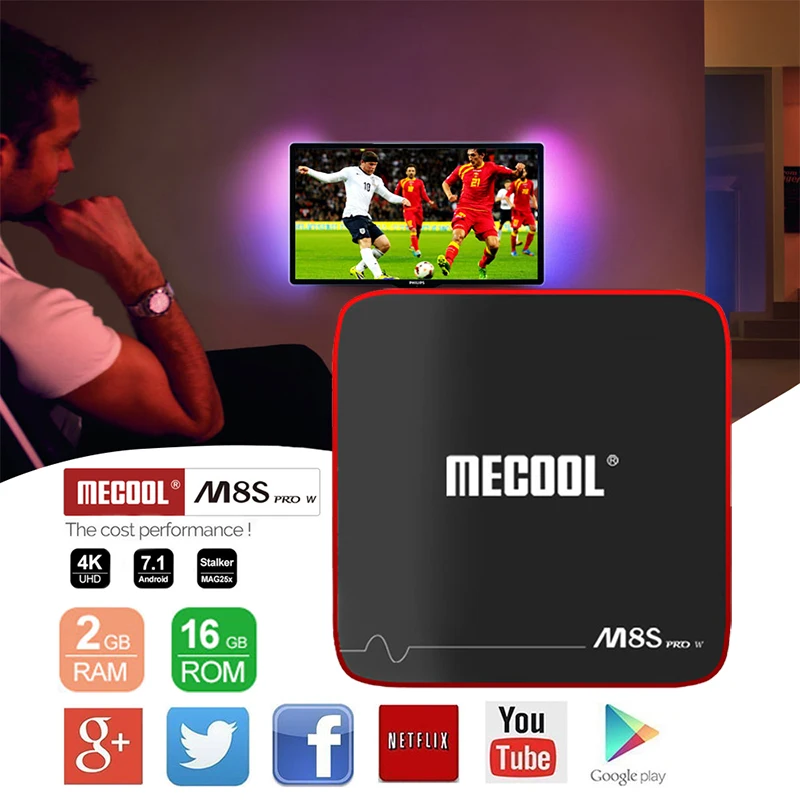 

Mecool M8s pro W Android 7.1 Smart TV BOX Amlogic S905W quad core 1G/2G RAM 8G/16G ROM ddr3 4K HD 2.4G wifi H.265 set top box