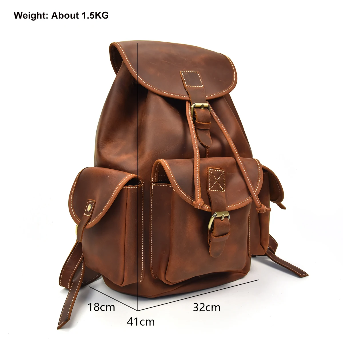Luuafn Crazy horse кожаный мужской женский рюкзак из коровьей кожи для ноутбука, рюкзак для путешествий, винтажный школьный рюкзак из натуральной кожи, рюкзак