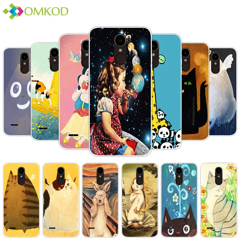 

Soft TPU Fat Animals Phone Cases For LG K4 2017 X230 European Version X230YK X230F M160 LG Phoenix 3 LG Fortune Silicone Covers