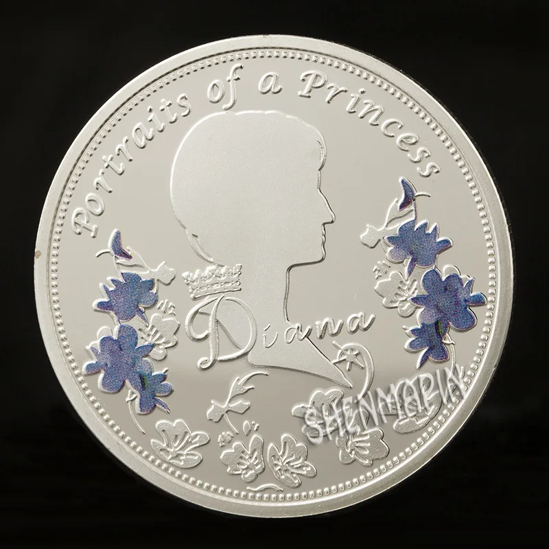 Diana Diamond памятная монета Princess of Wales золотые серебряные коллекционные монеты