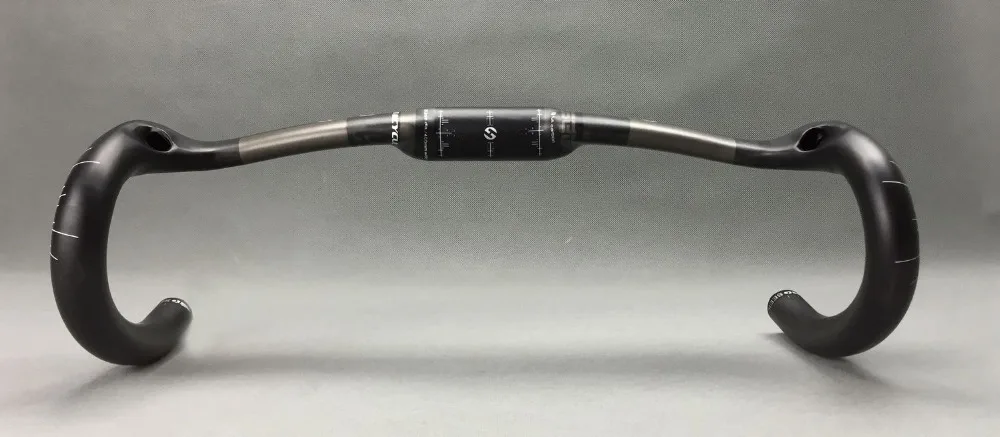 TOSEEK матовый однонаправленное Углеволокно велосипеды дорожный внутренний руль обмотки 31,8*400/420/440 мм вело изогнутый стержень