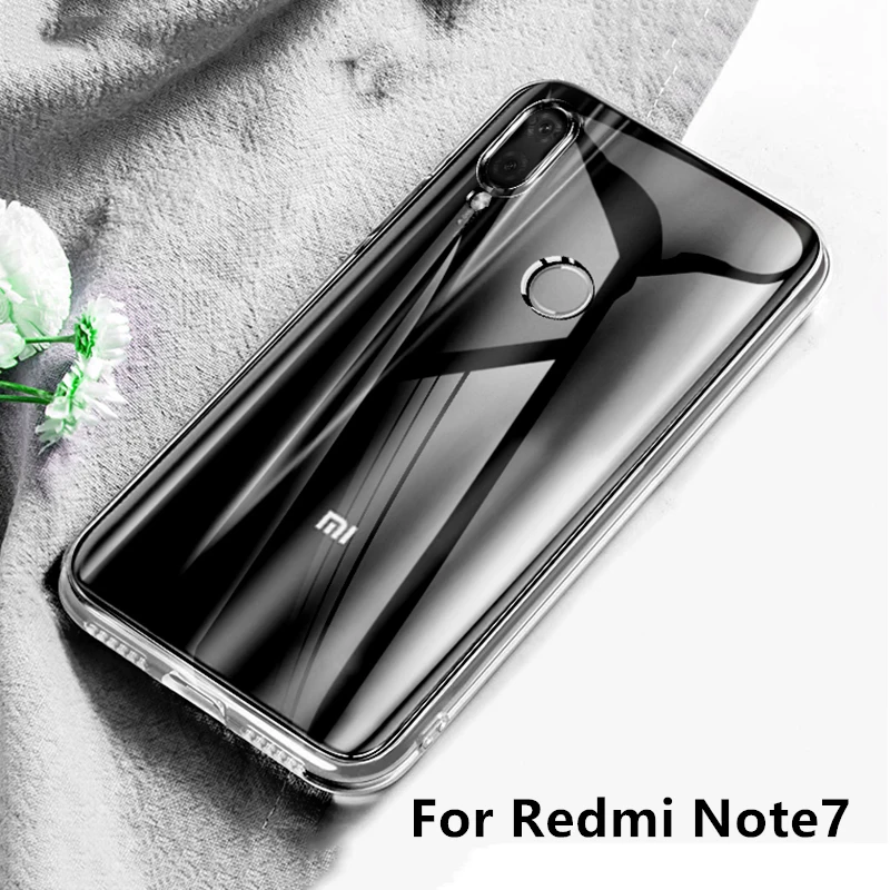 

Xiaomi Redmi Note 7 Case Transparent Crystal TPU Soft Cover For Redmi Note 7 5 6 pro 4X 5A S2 Y1 Clear Phone Cases Note7 Pro
