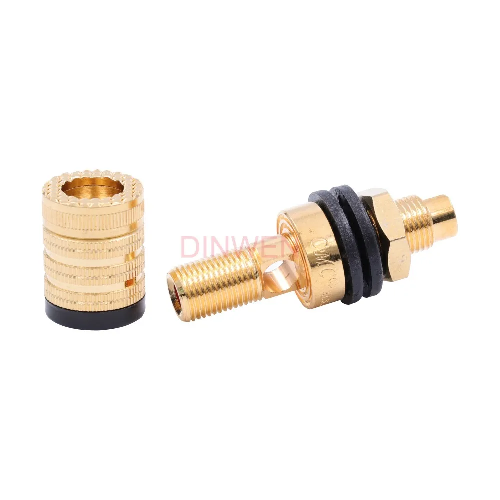 Banhado a Ouro Conector de Saída de Áudio de Alta Ofc Alto-falante Amplificador Ligação Pós Terminal Banana Tomada Fidelidade Diy Cmc 838s-g 838l-g 24 k - Image 2