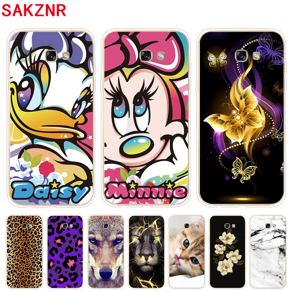 Soft Silicone Case For Samsung Galaxy A3 A5 A7 2017 Cases Transparent Phone Back Cover |