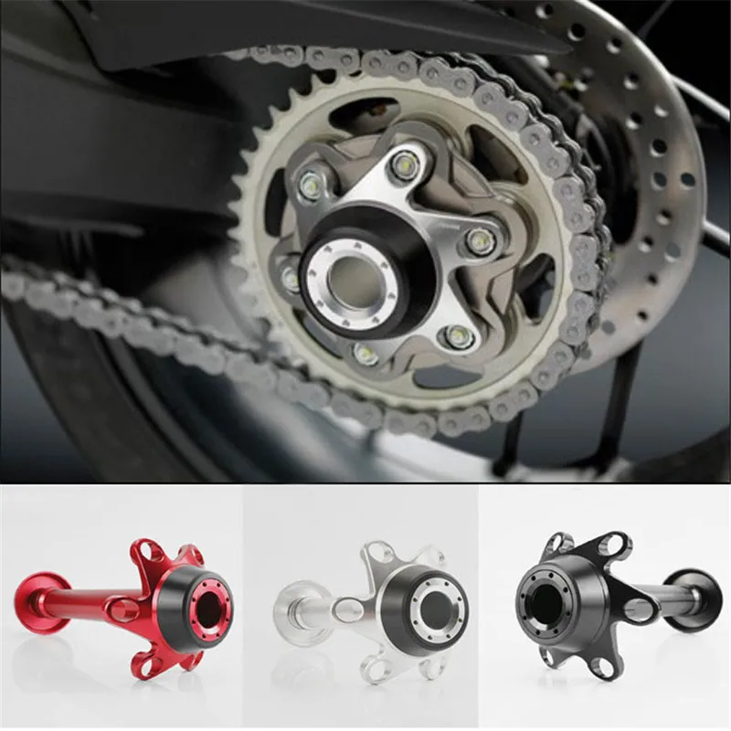 

Motorcycle CNC Rear Wheel Axle Fork Crash Slider Protector For Ducati Panigale V4/V4S 2018