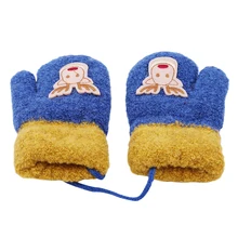 Модная детская одежда для малышей; Милые плотные Рождественские перчатки с оленем для девочек и мальчиков; Новинка; хлопковые перчатки из флока; сезон весна-осень-зима