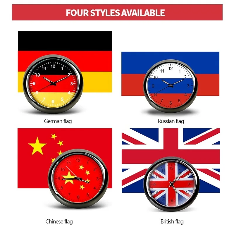 

Car Dashboard Clock Table Classic Small Round Creative Analog Quartz Clock Car Clock Ornaments Auto Watch Air Vents Outlet Clip