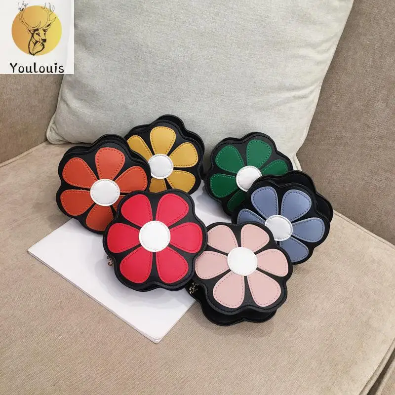

Fashion Flowers Children Chain Shoulder Bag For Baby Girls Kids Messenger Crossbody Coin Tote Bag Purse Small Mini Square Bags