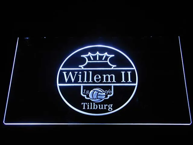 B1018 Виллем II тилбург Эредивизи футбол светодиодный неоновый знак
