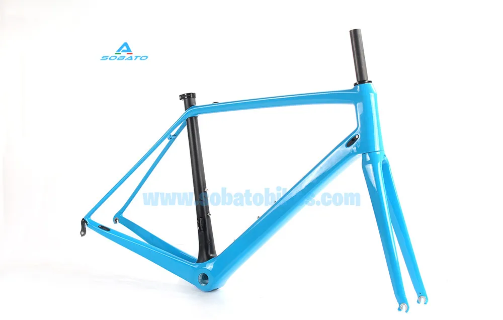 2016 new model carbon road bike frames racing bike frame super light carbon road frame BSA cycling frameset Blue sky color