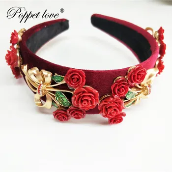 

The Great Ceramic Hair Accessories Crystals Tassels Hair Headband Ribbon Hair Jewelry Bridal Hairband Wedding Tiaras and crowns