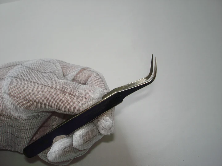 1 Set 2 pcs RH-111, RH-115 Forceps Specular Precision Super Hard Sharp Tweezers For Repairing Watch Mobile or Processing Jewelry