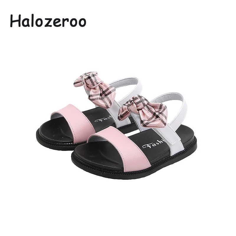 

2019 New Summer Baby Girls Beach Sandals Toddler Bow Princess Sandals Children Casual Shoes Fashion Brand Sandals Pink Flats