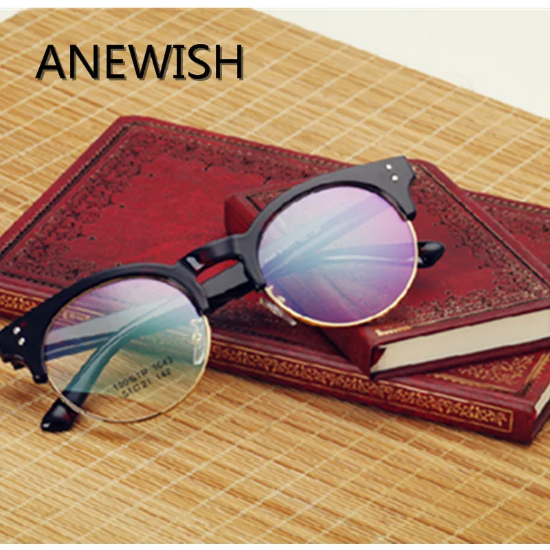 Anewish 2018 корейская мода оптических TR90 высокое качество Очки Для женщин ретро