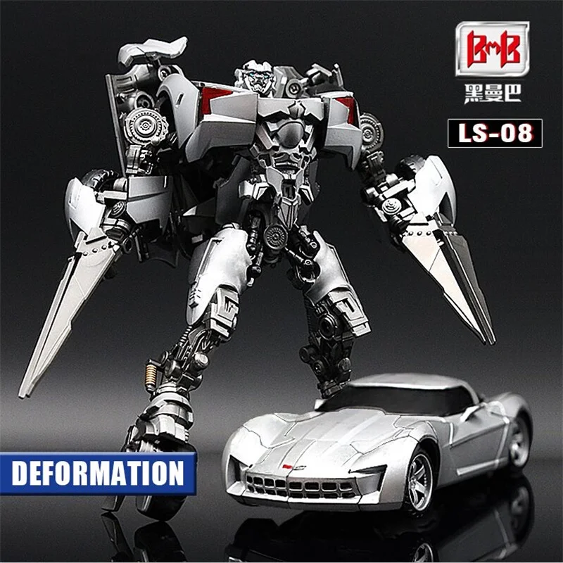 

Transformation Black Mamba over size metal part LS08 Sideswipe figure toy