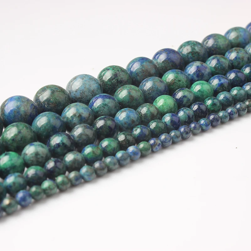 

LanLi 4/ 6/8/10/12mm Fashion Natural Phoenix Lapis lazuli Loose Stone Jewelry Beads be fit for DIY Bracelet Necklace