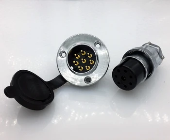 

DF25 GX25 8Pins 25mm Aviation plug and socket Connector kit GX25 Socket+Plug+WaterProof Cap Aviation plug interface