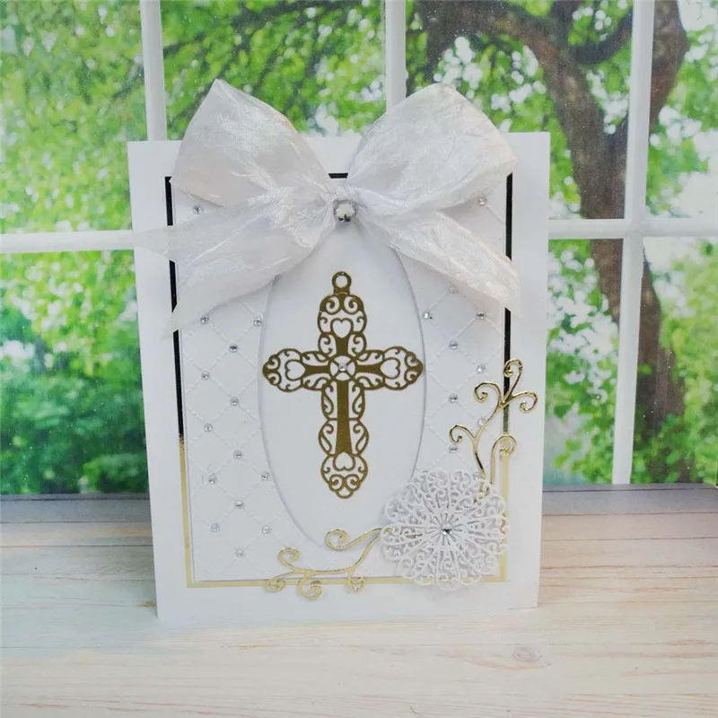 

Cross Metal Cutting Dies Stencils for Scrapbooking DIY Photo Album Embossing Folder Paper Decorative Supplies