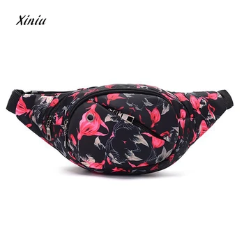 

2018 New Colorful Chest Bag Waist Pack Unisex Women Flower Printed Waist Pack Girls Belt Bag High Quality Shoulder Bags