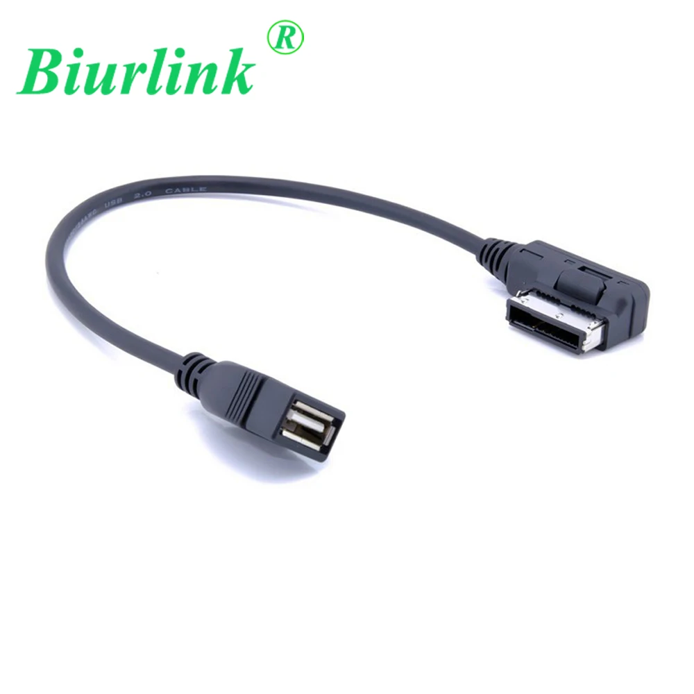 Biurlink автомобильный медиа вход AMI MMI интерфейс к USB кабелю адаптер для Volkswagen Golf Passat