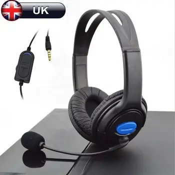 

Deluxe Wired Headset Computer Headphone with Mic Volume Control Wired Chat Gaming Stereo Headset for PS4 Laptop High Quality UM