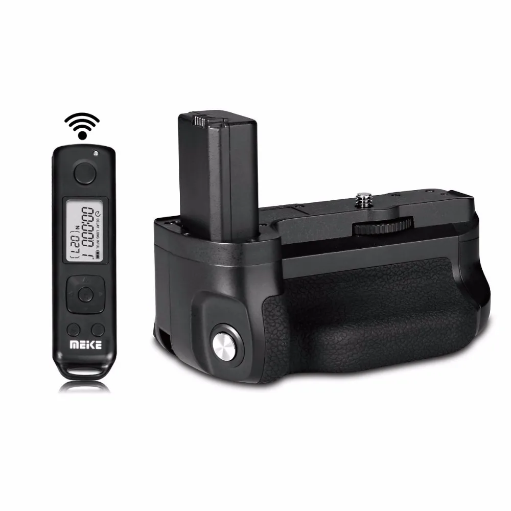 Meike MK-A6500 pro Батарейная ручка Встроенный 2,4 ГГц пульт дистанционного управления вертикальной съемки Функция для sony a6500 камера