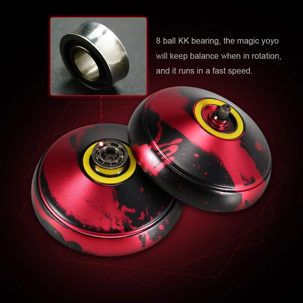 V4 Professional Magic Yoyo Highspeed Aluminum Alloy Yoyo CNC lathe KK