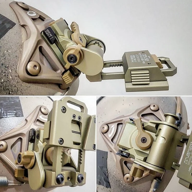 Алюминиевый Тактический шлем для страйкбола NVG крепление шлема с 3 отверстиями в