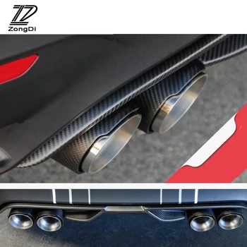 

ZD 1pc For BMW F30 F34 F20 E81 E90 E46 E36 E87 M2 M3 M4 E39 E34 F20 Carbon Fiber Car Exhaust Tip M performance Modified Coustom