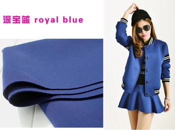 

Royal Blue Spandex Fabric Knitted Fabric Interlayer Fabric Skirt Jacket Suits Outfit Baseball Jacket 60" Wide Sold BTY