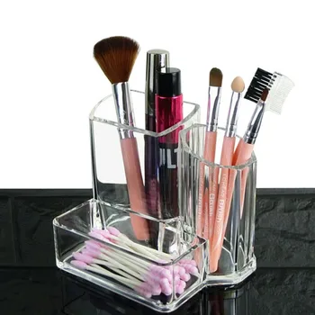 

High Quality Makeup Brush Pattern Office Home Makeup Brush Storage Box Pencil Pen Holder Plastic