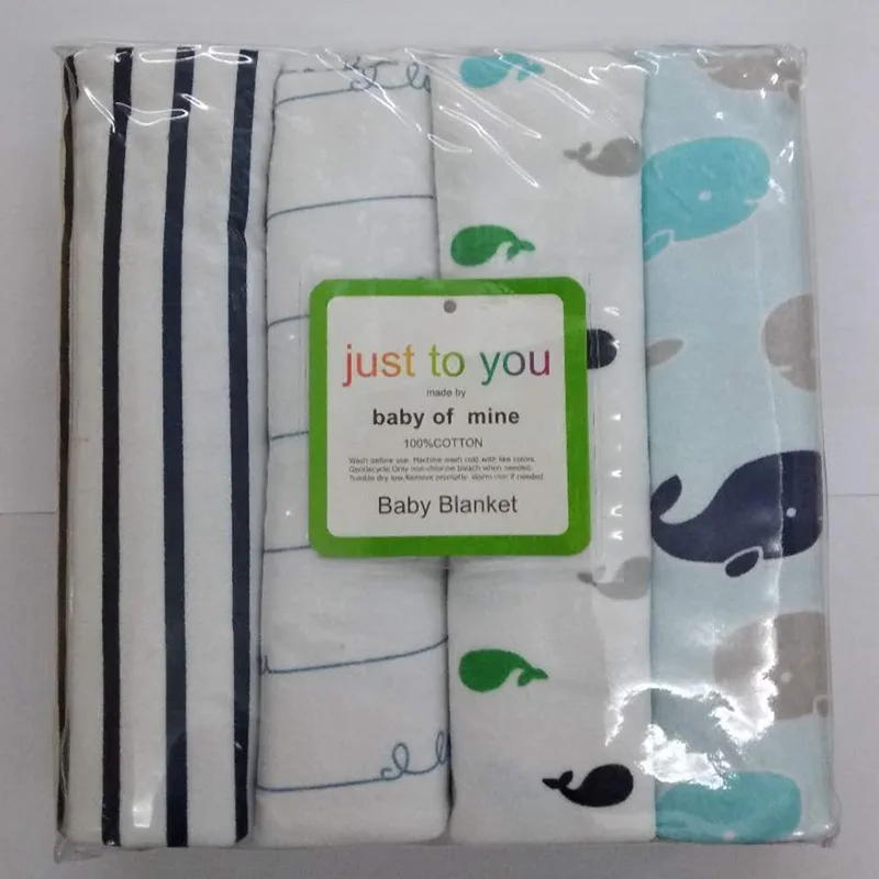 Beli 4 pcs lot baru lahir Bayi seprai katun 100% lembar crib 76x76 cm bayi tidur set bayi super lembut lembar untuk anak laki laki perempuan