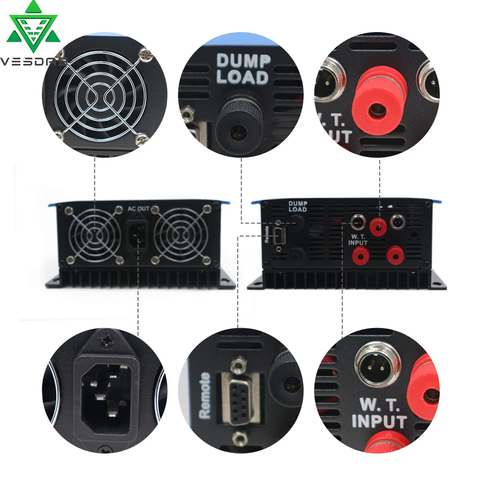 Vesdas MPPT Натяжной элемент инвертор для ветроэлектростанции ветровой турбины с
