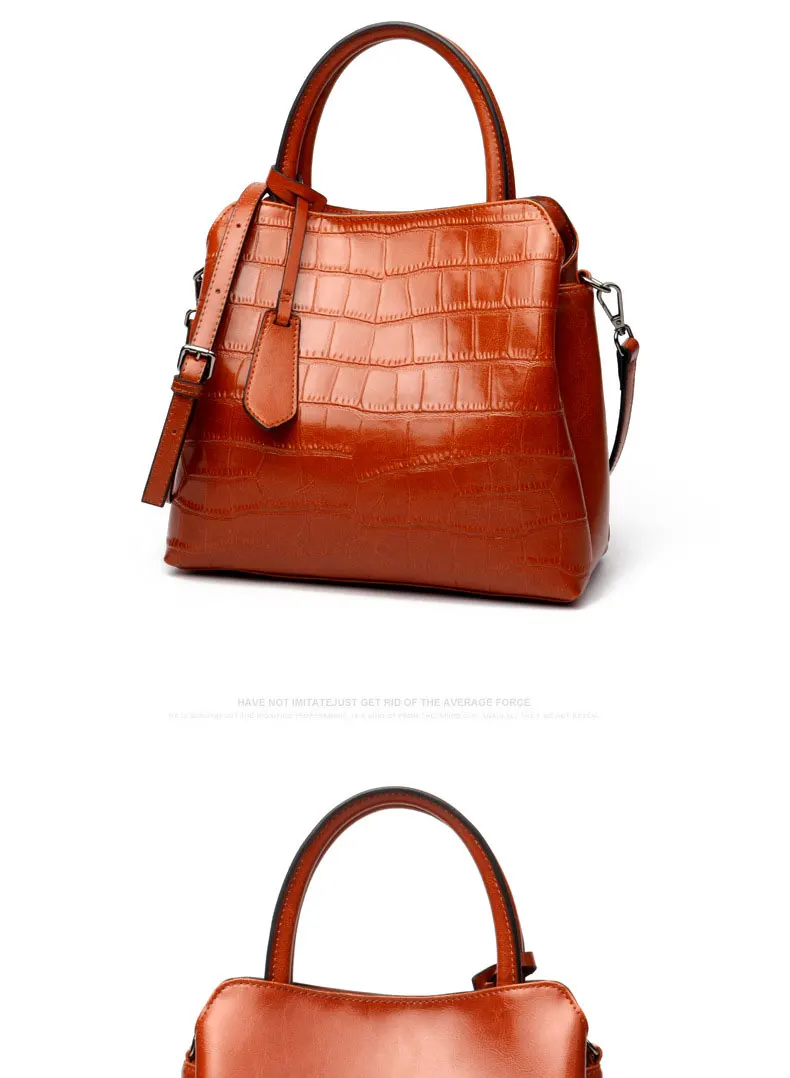 Женская сумка из натуральной воловьей кожи, модная сумка из крокодиловой кожи высокого качества, женская сумка-тоут, сумки-мессенджеры