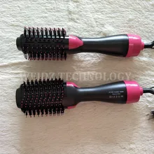 Многофункциональная 2 в 1 фен для волос Volumizer вращающаяся щетка для горячей укладки волос роликовый вращающийся стайлер Расческа для укладки выпрямитель для завивки