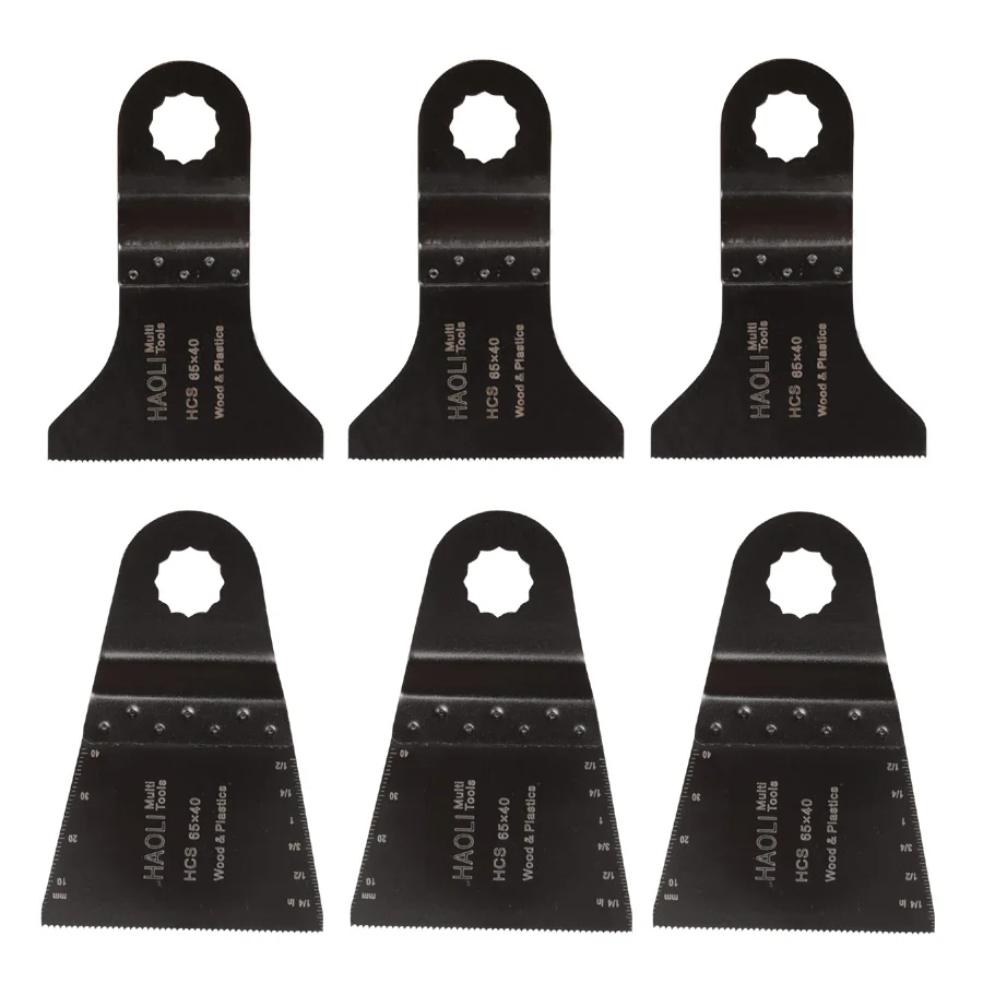 6 pcs 65mm standard oscillating muti tool saw blades for power tools as Ridgid,Worx,AEG,Rockwell