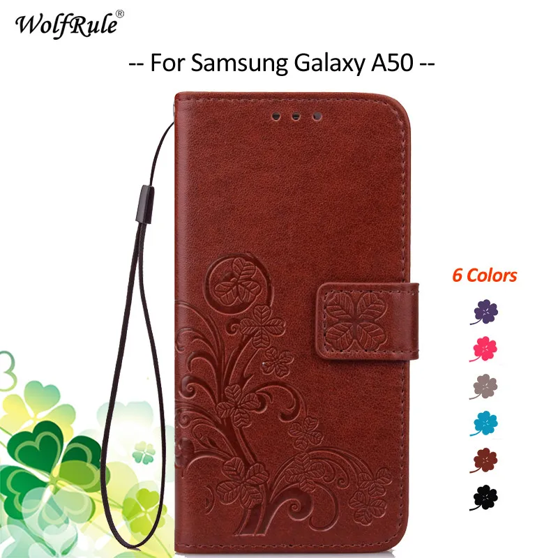 For Cover Samsung Galaxy A50 Case Flip PU Wallet Pouch Phone Bag A505 6.4'' | Мобильные телефоны и аксессуары