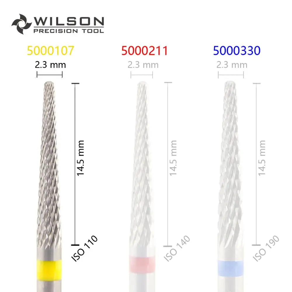 Коническая форма iso 201 023 Cross Cut HP WILSON Tungsten твердосплавные зубные лабораторные боры