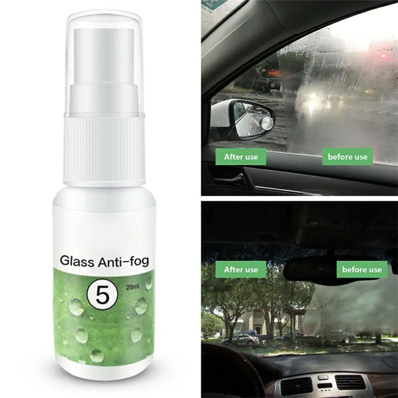 1PC 20ml Anti-fog Agent Waterproof Rainproof Anit-fog spray Car Window
Glass Bathroom Cleaner Car Cleaning Car Accessories