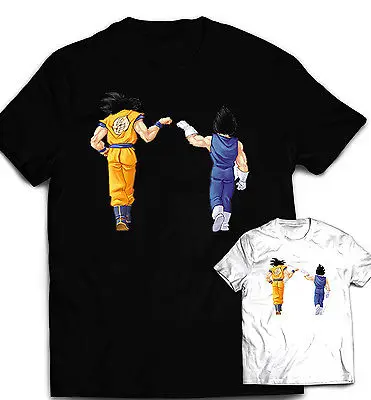 

mens black cotton tshirt dragon ball z shirt dbz dragonball z t-shirt mens womens boys goku vegeta saiyan free shipping sbz5045