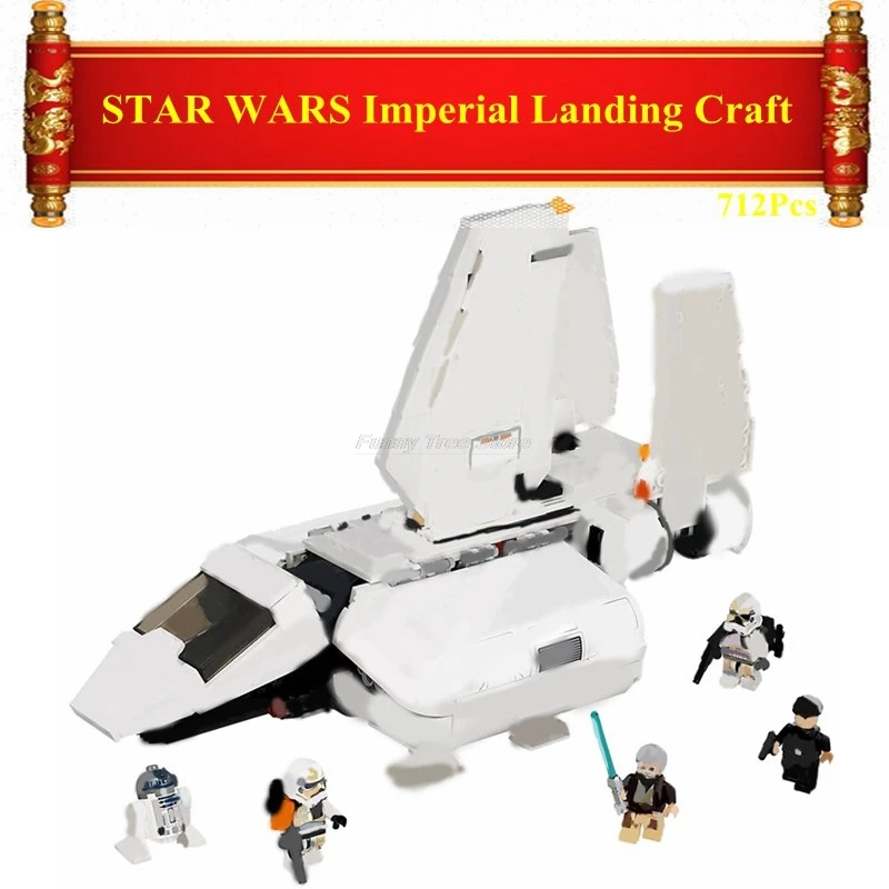 

712Pcs Legoing STAR WARS Imperial Landing Craft starwars Model Building Blocks Toy for Children Legoings Juguetes Brinquedos TOY