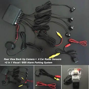 

Car Parking Sensors + Rear View Camera = 2 in 1 Visual / BIBI Alarm Parking System For Hyundai i25 / Accent Sedan 2010~2015