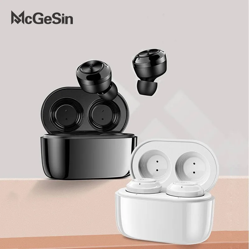 

McGeSin Bluetooth 5.0 Tws Earphone Mini Stereo Earpiece Wireless In-ear Headsets Noise Reduction Earbuds For Smart phones
