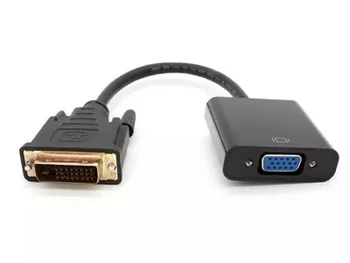 

DVI to VGA Adapter Converter DVI 24Pin+1pin 25Pin with Chip to VGA 15Pin Male to Female Cable