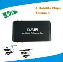 180km/h mobile digital car dvb-t2 tv receiver/ hb dvb-t2 digital tv box 4 Antenna External USB HDMI Fit Russian Southeast Asia