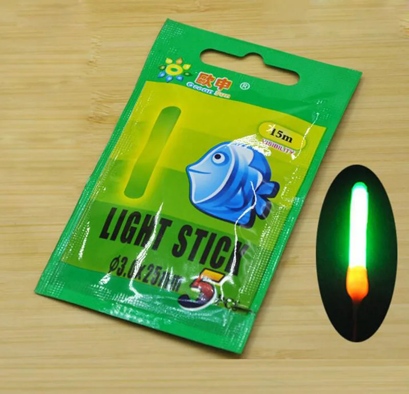 10Pcs Fishing Float Fluorescent Light stick Light Night Float Rod Lights Dark Glow Stick for