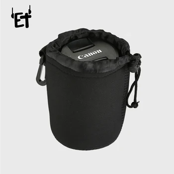 

Drawstring Camera Lens Pouch Bag Soft Camera Lenses Protector Padded Case for DSLR Canon Nikon Sony Lenses Size S M L XL